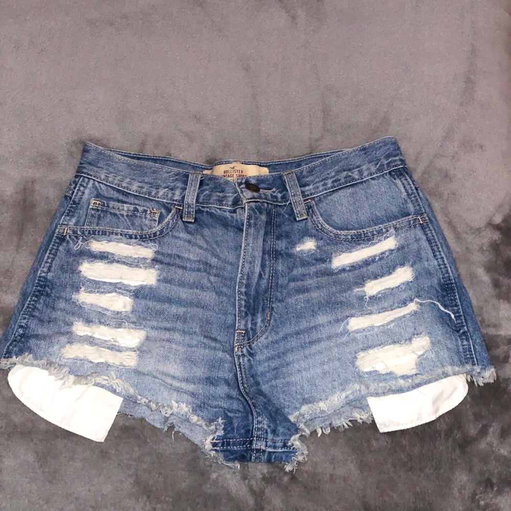 High Waisted Distressed Short-shorts